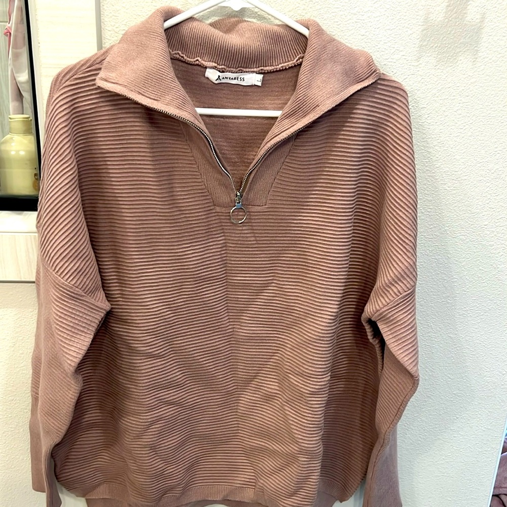 Amazon Anrabess 3/4 zip sweater